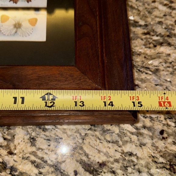 Vintage 1932 John Player Cigarette Cards BUTTERFLIES in Beautiful Wooden Frame - Picture 7 of 8